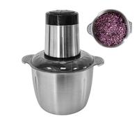 Grinder Di Manzo - Cibo Elettrico | Grinder Di Manzo Con Contenitore In Acciaio 2L | Catering Cipolla Multifunzionale Compatta Per Tritare La Preparazione