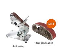 Grinder Electric Belt Sander Fai da te Sander Polisher Mini lucidatrice Belt Belt Sander Grinder Coltello Affilatrice con cintura abrasiva(Groen)