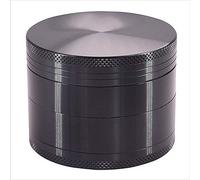 Grinder Herza Sinzau, Grinder in lega di zinco Premium con Sifter e Top magnetico per spezie secche, erbe e tabacco con una migliore qualità - 1,6 pollici (GRIGIO)