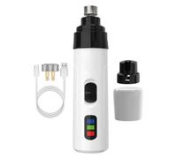 Grinder per artigli professionale per cani 3 velocità con 4 a LED: l'ultima smerigliatrice a artigli con schermo per le prestazioni degli animali domestici, smerigliatrici per artigli per cani