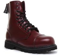 Grinders Hunter Work Safety - Stivali da combattimento a 10 fori, Rosso ciliegia, 44 EU