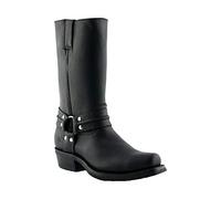 Grinders Renegade Hi Stivali Unisex di Pelle Stile Motociclista Cowboy