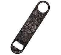 Grindstore Apribottiglie da Bar Metallic Mandala 18 x 4 cm