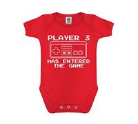 Grindstore Body da Neonato Player 3 Has Entered The Game in Rosso