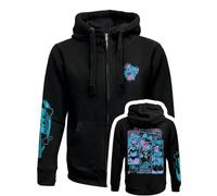 Grindstore Cosmic Boop Choose Your Character - Felpa nera con cappuccio e zip, Nero , 3XL