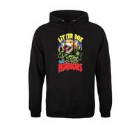 Grindstore Felpa con cappuccio da uomo Horror Cats Litter Box of Horrors nera, Nero , XL