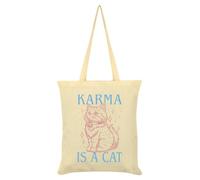 Grindstore Karma is a Cat - Borsa tote color crema, crema