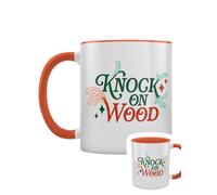 Grindstore Knock on Wood - Tazza con manico arancione e interno