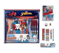 Grindstore Marvel Comics Spider-Man 11 pezzi Bumper Stationery Set (Peter, Miles e Gwen Design) - Prodotto ufficiale