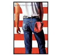 Grindstore Maxi poster Bruce Springsteen Born In The USA, cornice nera lucida, stampa con cornice, decorazione da parete/arte, idea regalo per la casa, per soggiorno, camera da letto, casa o ufficio