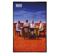 Grindstore Maxi poster con cornice nera lucida Muse (Black Holes And Revelations) - Poster con cornice, decorazione da parete/arte, idea regalo per la casa, soggiorno, camera da letto, casa o ufficio