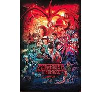 Grindstore Maxi poster laminato con montaggio di Stranger Things Seasons