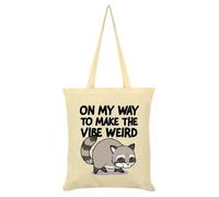 Grindstore On My Way To Make The Vibe Weird - Borsa tote color crema
