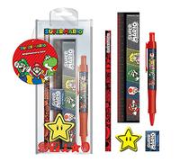 Grindstore Set di cancelleria Super Mario (4 colori), 1,6 x 8,5 x 22 cm, prodotto ufficiale