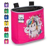 GRINSEZWERGE Borsa per Manubrio per Bambini, Cestino per Bicicletta, Borsa per Bici (Unicorno)