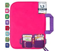 GRINSEZWERGE Custodia per libri TipToi Plus TipToi penna e accessori - 10 motivi | adatta anche per bambini tablet e personaggi Edurino | Tip TOI Starter Set Custodia per libro - Rosa