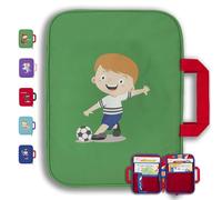 GRINSEZWERGE Custodia per libri TipToi Plus TipToi penna e accessori - 10 motivi | adatta anche per bambini tablet e personaggi Edurino | Tip TOI Starter Set Custodia per libro - Calciatore