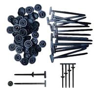 Grip Auto Zip Ties Buckles, Nylon Universal Cable Tie Buckle, 2025 New Heavy Duty Self-Locking Nylon Zip Tie Holder, Cable Tools Black Zips Ties for Quick Fastening (100PCS)