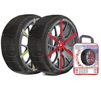 Grip Catene da Neve Tessile, Taglia N. 550, Set 2 PZ,Guanti Inclusi