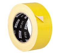 GRIP Eventbasics Nastro in tessuto giallo, 50 mm x 25 m, colorato Gaffa Tape GT 571, molto alto potere adesivo, professionale, per marcare, fai da te, fissare, riparare e molto altro ancora
