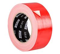 GRIP Eventbasics Nastro in tessuto rosso, 50 mm x 25 m, colorato Gaffa Tape GT 571, molto alto potere adesivo, professionale, per marcare, fai da te, fissare, riparare e molto altro ancora