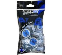 Grip It 252-2530 Fissaggi GripIt Blu 25 mm per Pareti in Cartongesso con Montanti-Carico Massimo: 113 kg (Confezione da 25 Pezzi), 25 Pack