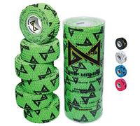 GRIP MAMBA Nastro elastico per dita atletiche, larghezza 2,5 cm, adesivo di alta qualità, protegge il pollice e migliora la presa, per sport, golf, tennis, BJJ, basket, arrampicata (6 rotoli, verde)