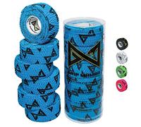GRIP MAMBA Nastro elastico per dita atletiche, larghezza 2,5 cm, adesivo di alta qualità, protegge il pollice e migliora la presa, per sport, golf, tennis, BJJ, basket, arrampicata (6 rotoli, blu)