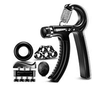 GRIP MUSCULATION MAIN MAC FIT - Handgrip regolabile 5-60 kg - Rafforzare mani, dita, avambraccio - Accessorio per pugna, riabilitazione, arrampicata, sollevamento pesi, antistress