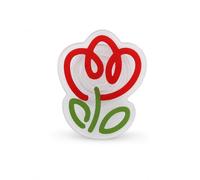 Grip per Telefono, Fiore di Tulipano, Grigio Nonna Tulipano-Rosso