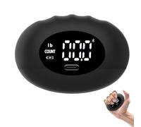 Grip Strength Tester Football, Portable Digital Hand Grip Tester for Finger Training (Black)