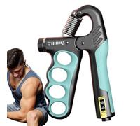 Grip Strength Trainer, Adjustable Grip Strengthener, 4.33x0.98x7.09 Inches Smart Counting Finger Exerciser, Workout Equipment for Home Commuting School Travel Fitness and