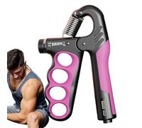 Grip Strength Trainer, Adjustable Strengthener with Smart Counter, Finger Exerciser Workout Tool, Ideal for Home, Travel, School, Commuting, and Daily Hand Training