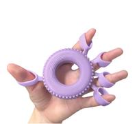 Grip Strength Trainer, Hand Grip Forearm, Ergonomic Silicone Portable, Adjustable Levels, Ideal for Muscle Recovery, Athletic Training, 2.87x5.31 inches