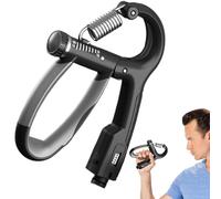Grip Strength Trainer, Portable Forearm Exerciser, 5.04x6.89in Adjustable 10 to 100kg Resistance, Injury Recovery Grips Trainer, Counting Design Hand Grip Tool for Men and Women