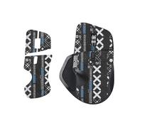 Grip Tape per Logitech MX Master 4, adesivo antiscivolo per mouse wireless, pelle di lucertola antiscivolo, adesivo protettivo fatto a mano per accessori per mouse (stampa nera)
