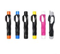 Grip Trainer per golfisti destrorsi, correttore di posizionamento della mano e aiuto per costruire la memoria muscolare, antiscivolo PC+manico in TPR, dispositivo portatile compatto per pratica (nero)