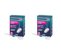 Gripdent Tabs 54 - Compresse disinfettanti + spazzolino puliscidentiera - Disinfetta e sbianca dentiere, bites, paradenti, apparecchi ortodontici e dispositivi per l'apnea notturna (Confezione da 2)