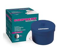 Gripdent Vaschetta Porta Protesi - Contenitore con Filtro Mobile per la Pulizia e l'Igiene di Protesi Dentali, Apparecchi Ortodontici e Bites - Colore Blu