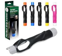 Gripfixe Golf Grip Trainer,Enhance Grip Strength,Molded Golf Grip Trainer,Swing Accuracy - Muscle Memory,Help Correct Hand Position (Orange)