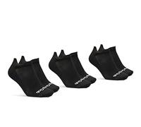 GripGrab - Classic No Show Summer Socks 3-Pack - Calze da ciclismo EU 41-44 - M nero