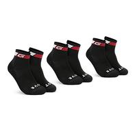GripGrab - Classic Low Cut 3-Pack - Calze da ciclismo Unisex 44-47 - L | EU 44|47 nero