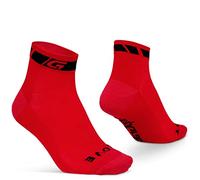 GripGrab Calzini Corti Estivi da Ciclismo Uomo Donna Sportivi Bicicletta da Corsa MTB Gravel, Unisex-Adulto, Rosso 1 Paio, L (44-47)