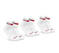 GripGrab Calzini Corti Estivi da Ciclismo Uomo Donna Sportivi Bicicletta da Corsa MTB Gravel, Unisex-Adulto, Bianco 3 Paia, S (38-41)