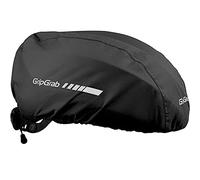 GripGrab Waterproof Windproof Cycling Rain Helmet Cover Reflective Bicycle Commuting High-Visibility Road MTB Headwear, Copricapo da Ciclismo Unisex-Adult, Nero, Taglia Unica