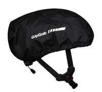 GripGrab Waterproof Windproof Cycling Rain Helmet Cover Reflective Bicycle Commuting High-Visibility Road MTB Headwear, Copricapo da Ciclismo Unisex-Adult, Nero, Taglia Unica