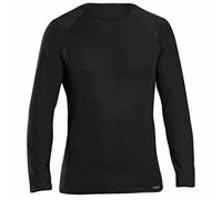 GripGrab Merino-Wool Polyfibre Long Sleeve, Maglia Intima Unisex-Adult, Nero, XXL