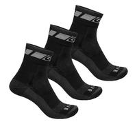 GripGrab - Merino Regular Cut 3-Pack - Calze da ciclismo Unisex M | EU 41|44 nero
