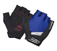GripGrab Supergel Half Padded Short Finger Summer Cycling Gloves Comfortable Cushioned Fingerless Pull-off Tabs, Guanti da Ciclismo Estivi Unisex-Adult, Blu Scuro, M
