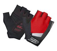 GripGrab Supergel Half Padded Short Finger Summer Cycling Gloves Comfortable Cushioned Fingerless Pu, Guanti Da Ciclismo Estivi Unisex Adulto, Rosso (Red), XXL